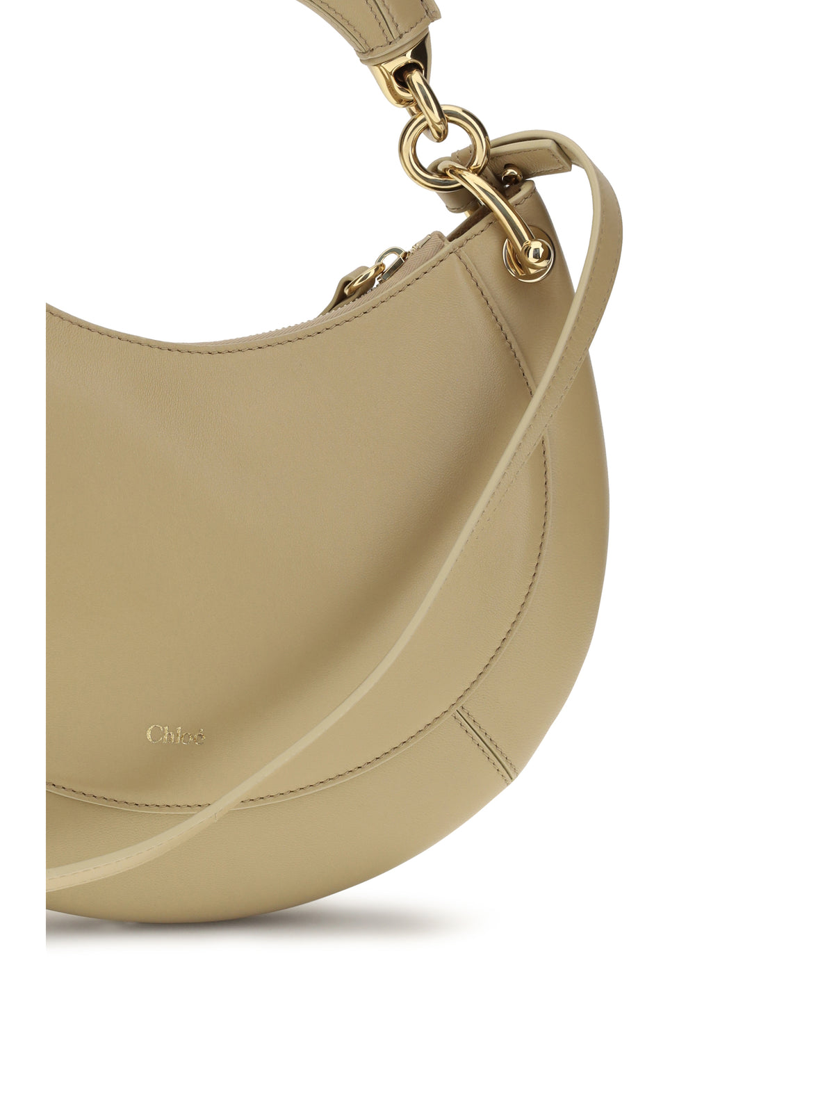 Chloé Marcie Shoulder Bag - Dusty Beige