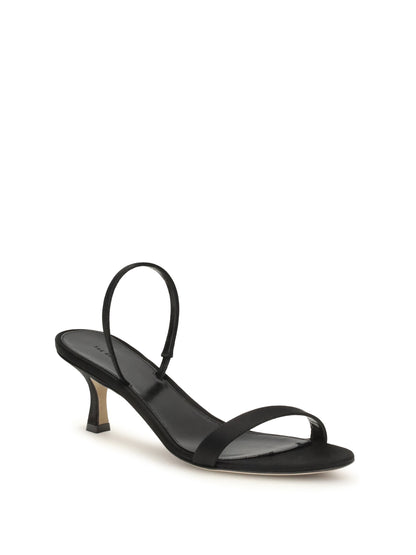 THE ROW Ella satin Slingback Sandals