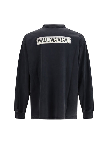 BALENCIAGA Long-sleeve Masking Tape T-shirt