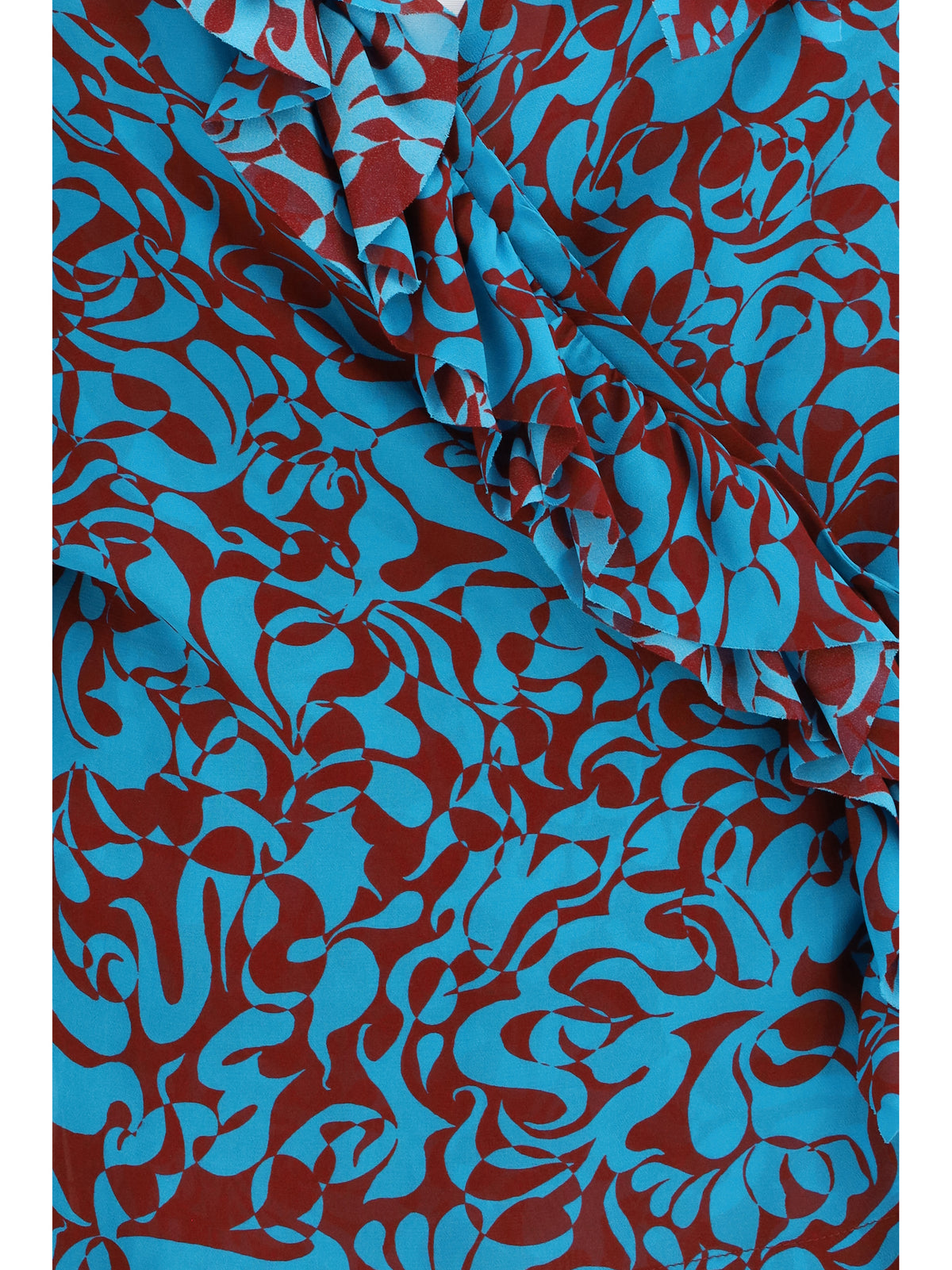 Dries Van Noten Printed cotton Blouse - Turquoise