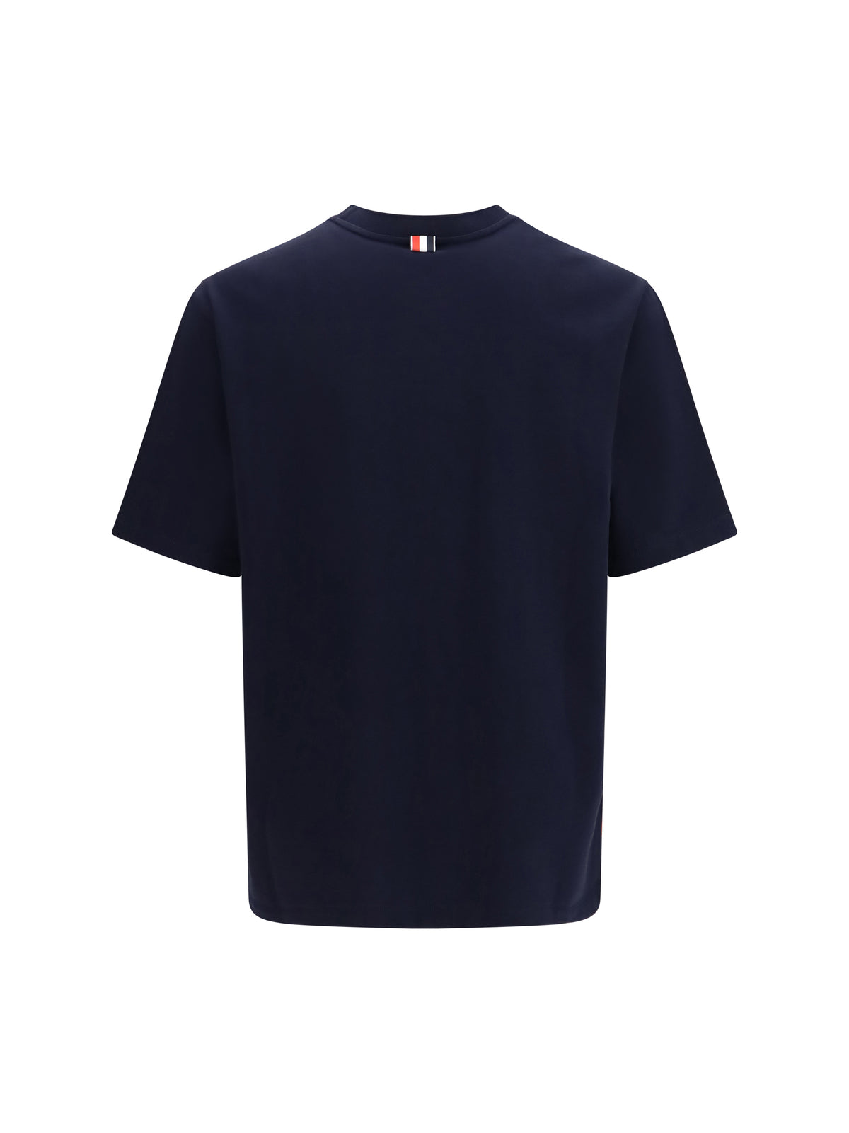 Thom Browne Colorblock T-shirt with 4-bar detail - Med Grey