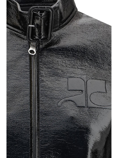 Courrèges City vinyl Jacket - Black