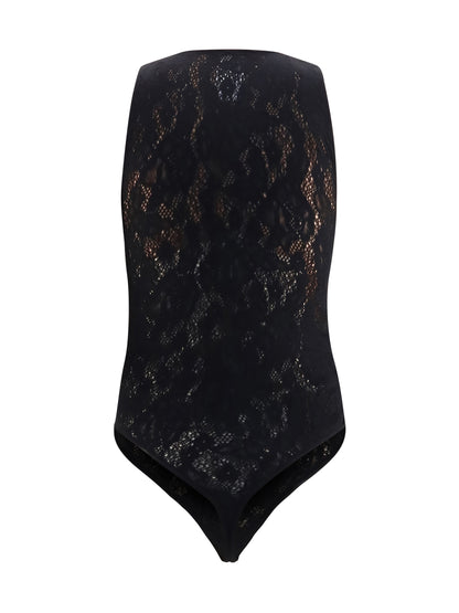 Wolford Infinite Rose Bodysuit - Black