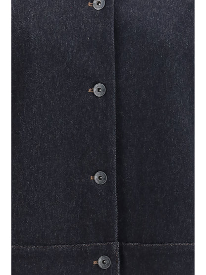Max Mara Pure Denim print jersey Jacket - Blue Marino