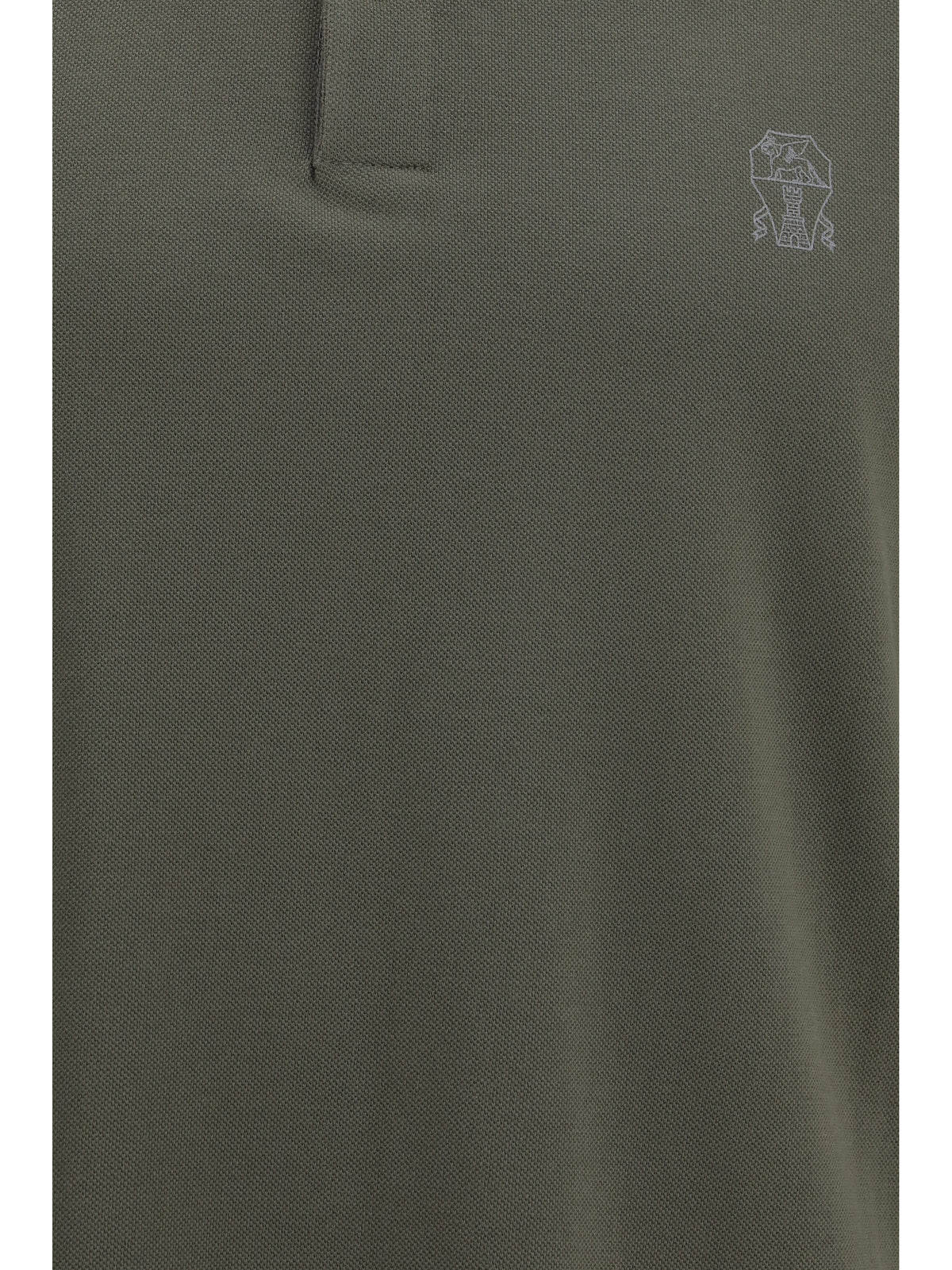 Brunello Cucinelli Cotton Polo - Army Washed+Grigio