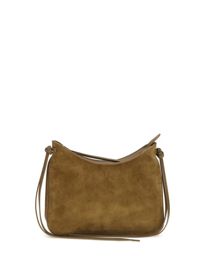 Phoebe Philo Gig Shoulder Small - Toffee Silver