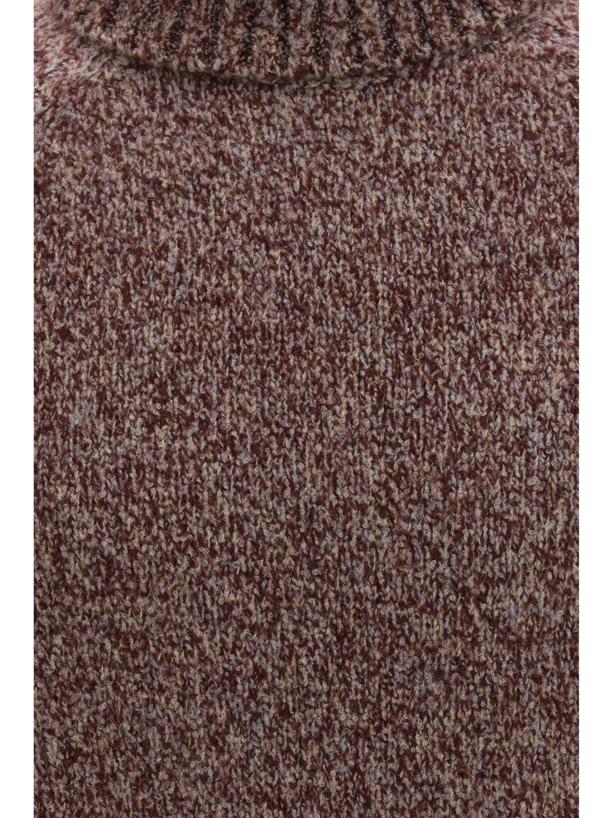 Brunello Cucinelli Wool, silk and cashmere turtleneck Sweater - Borgogna