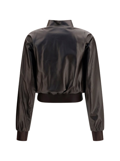 Gucci Soft nappa Bomber Jacket - Dark Chocolate