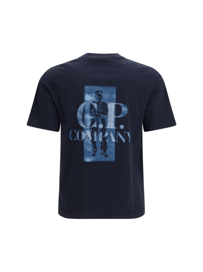 C.P. COMPANY 30/1 Jersey Comfort logo T-shirt