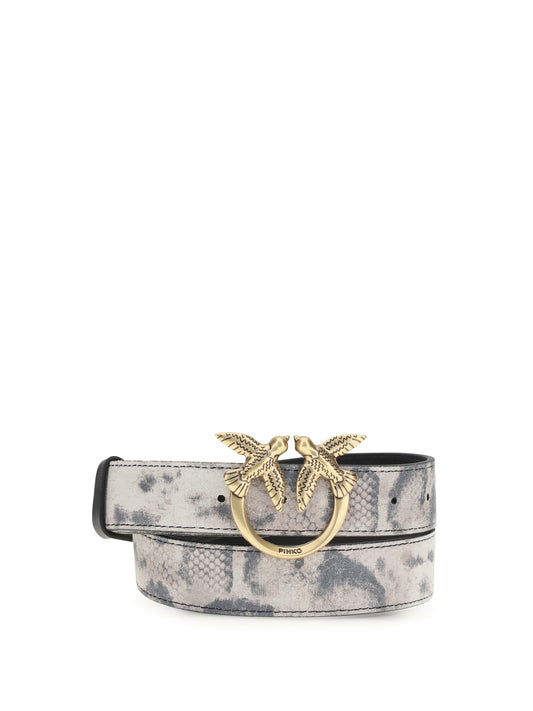 PINKO Python print Belt
