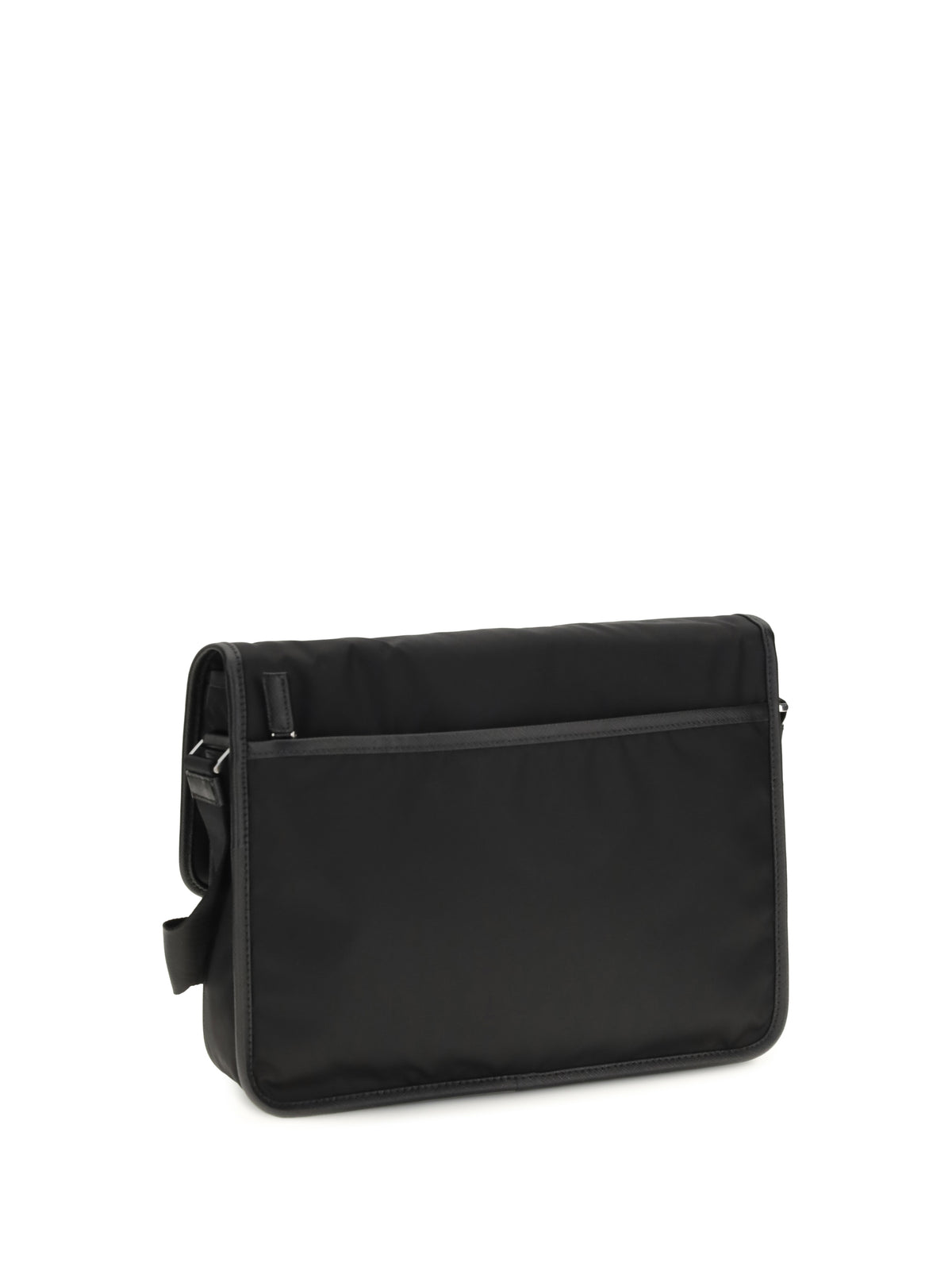 Prada Re-Nylon and Saffiano Shoulder Bag - Black