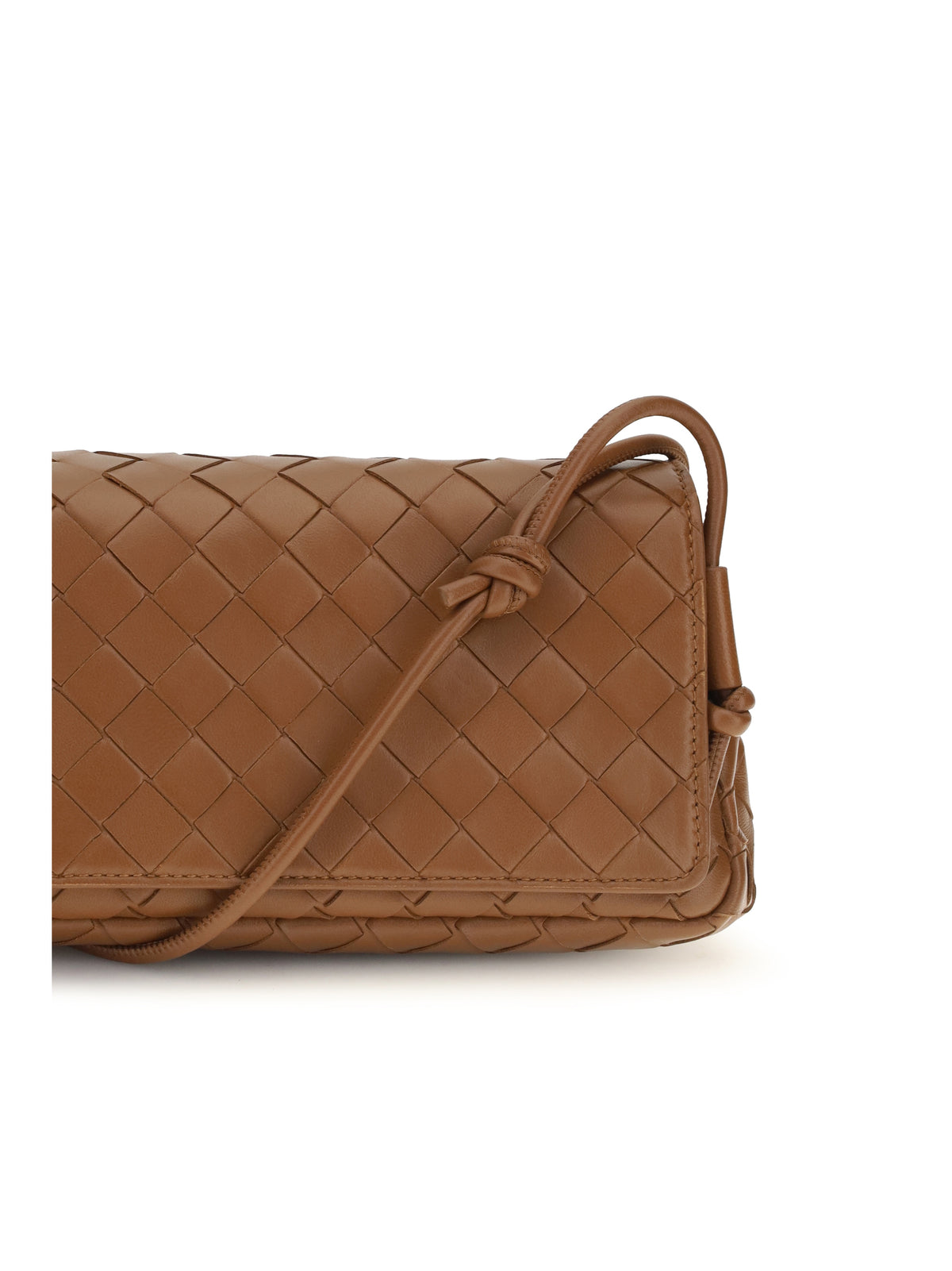 Bottega Veneta Intrecciato Shoulder Bag - Tannin-Gold