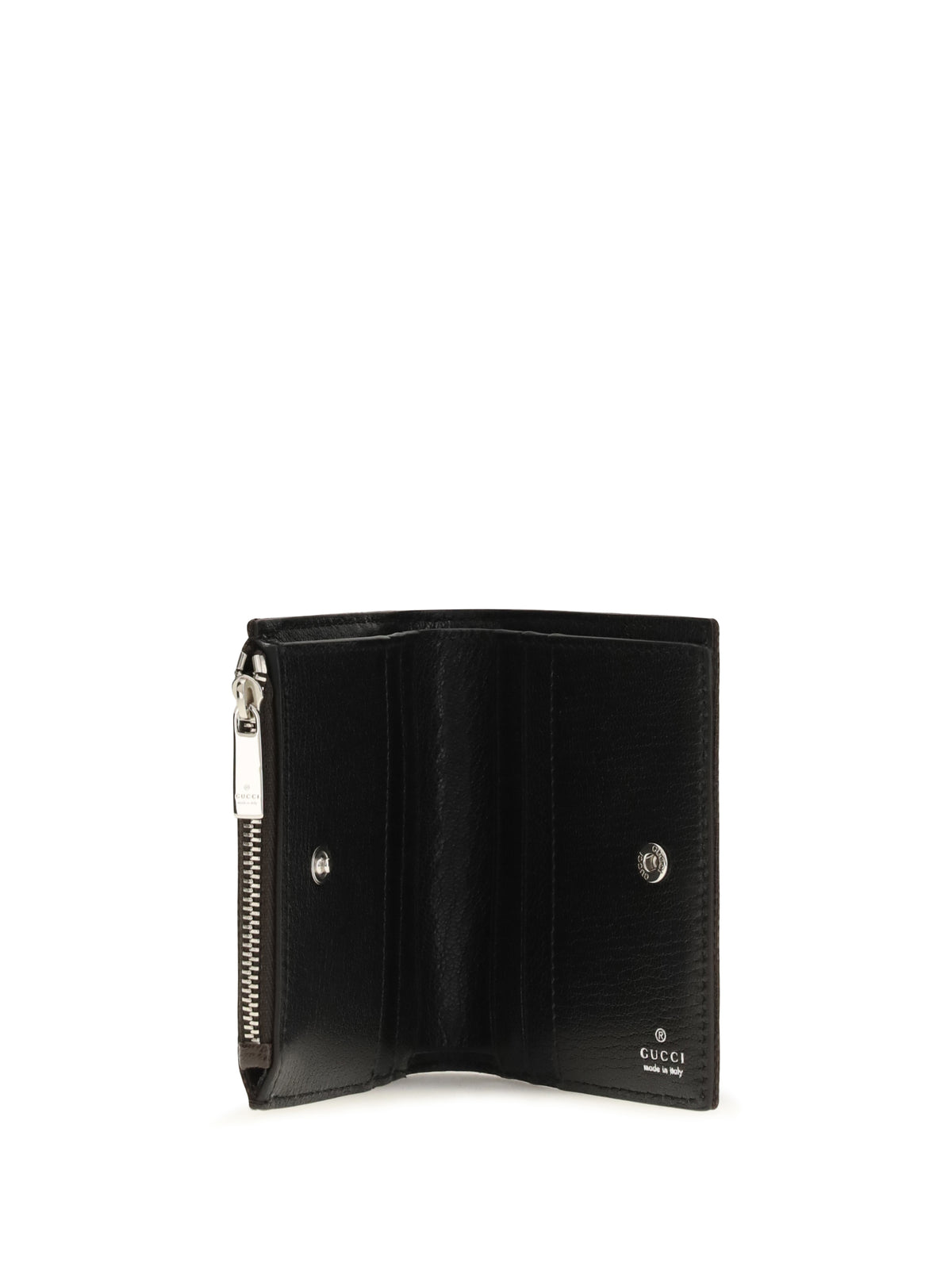 Gucci Small Wallet with plaque - Choco Br/Blk/Cocoa