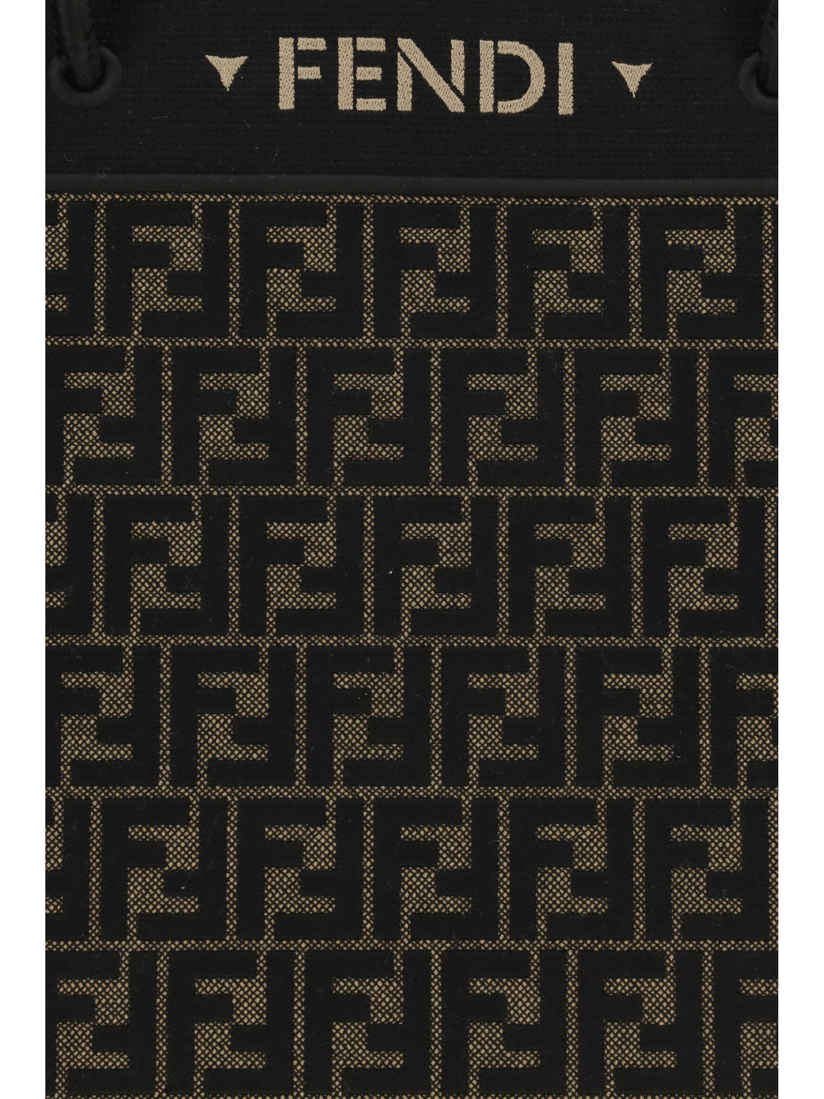 Fendi Large Magic FF logo Shopping Bag - Tobacco Moro