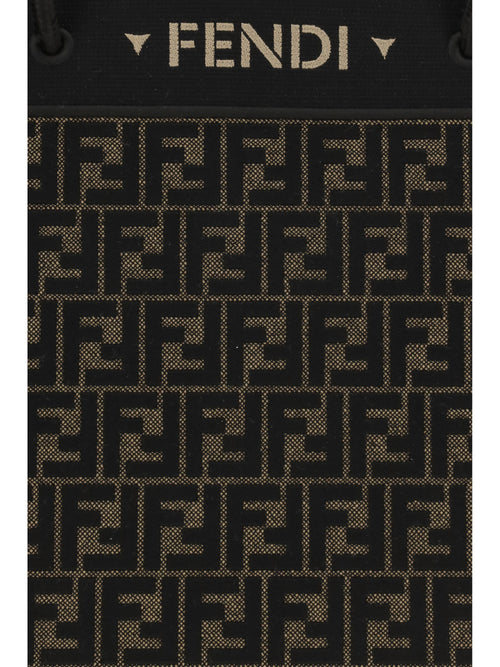 Fendi Large Magic FF logo Shopping Bag - Tobacco Moro