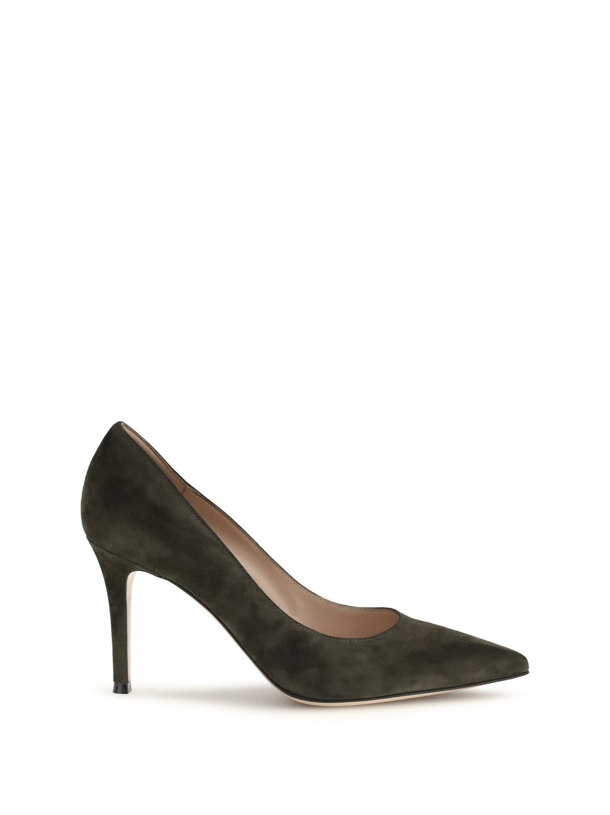 Gianvito Rossi Suede Pumps - Dark Olive