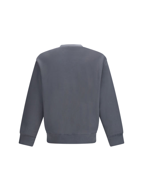 Maison Kitsuné Comfort Chillax Fox crewneck Sweatshirt - Stone Grey