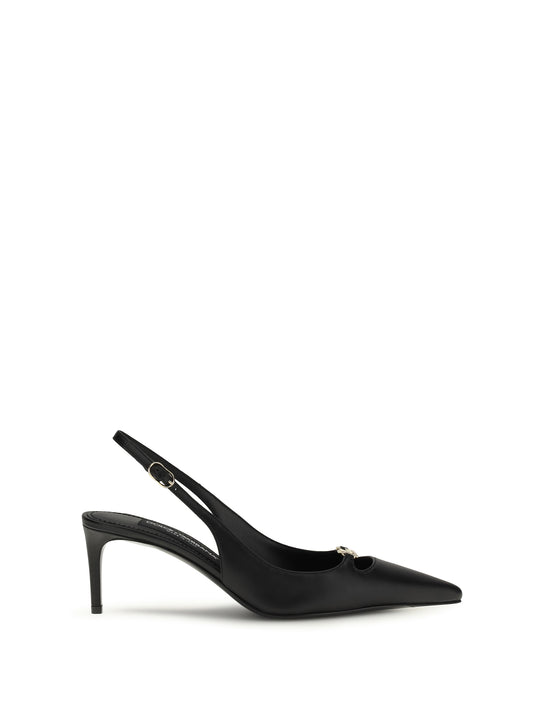 DOLCE & GABBANA Leather slingback Pumps