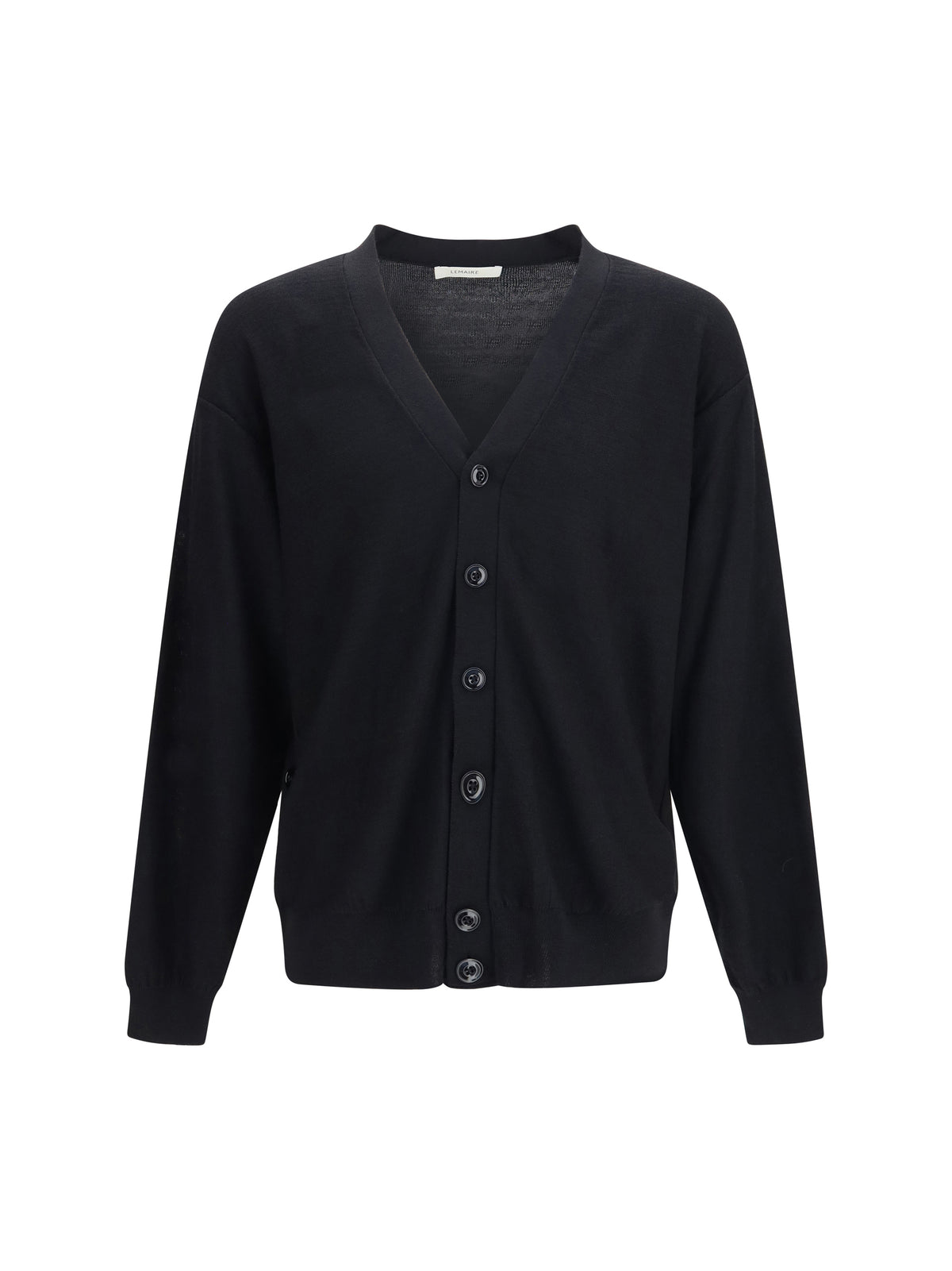 Lemaire Merino wool blend Cardigan - Black