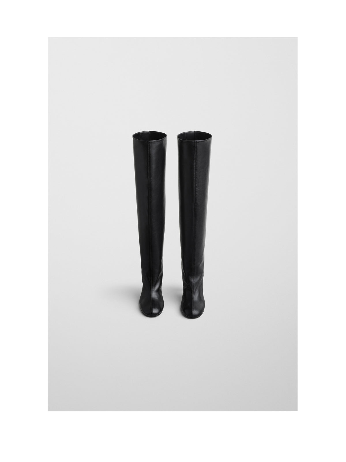 Phoebe Philo Leather Knee-High Boots - Black