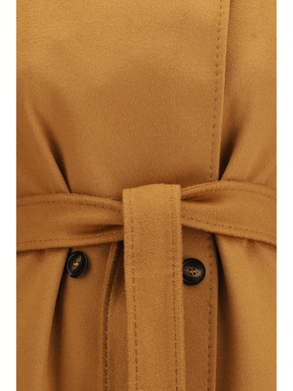 Max Mara Studio Double breasted wool Coat - Caramello