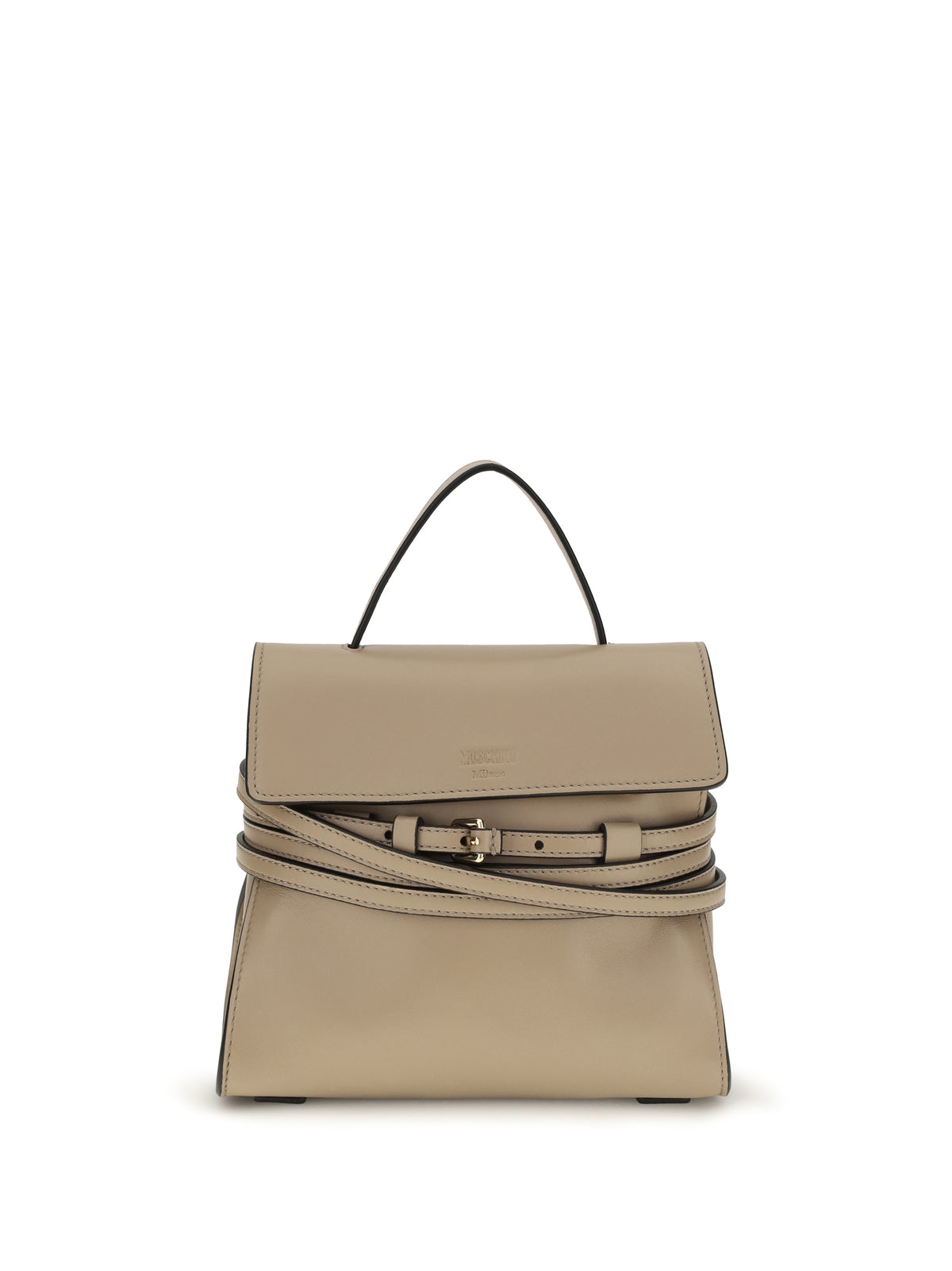 Moschino Tie Me Handbag - Ecru