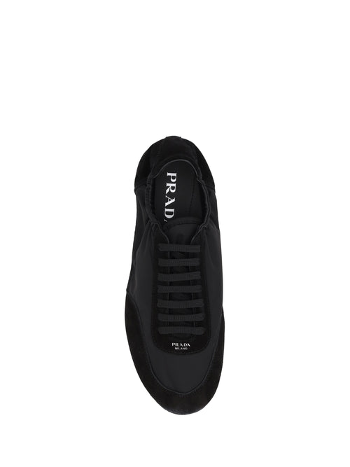 Prada Collapse Sneakers in Re-Nylon and suede - Black