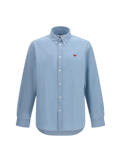 Maison Kitsuné Profile Fox Shirt - Pure Blue