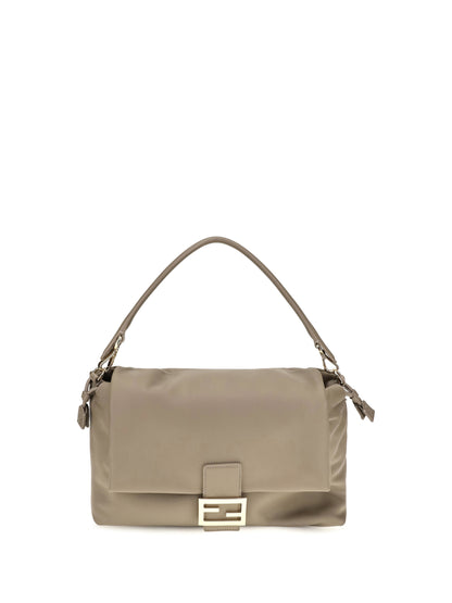 Fendi Baguette Soft nappa leather Shoulder Bag - Tortora