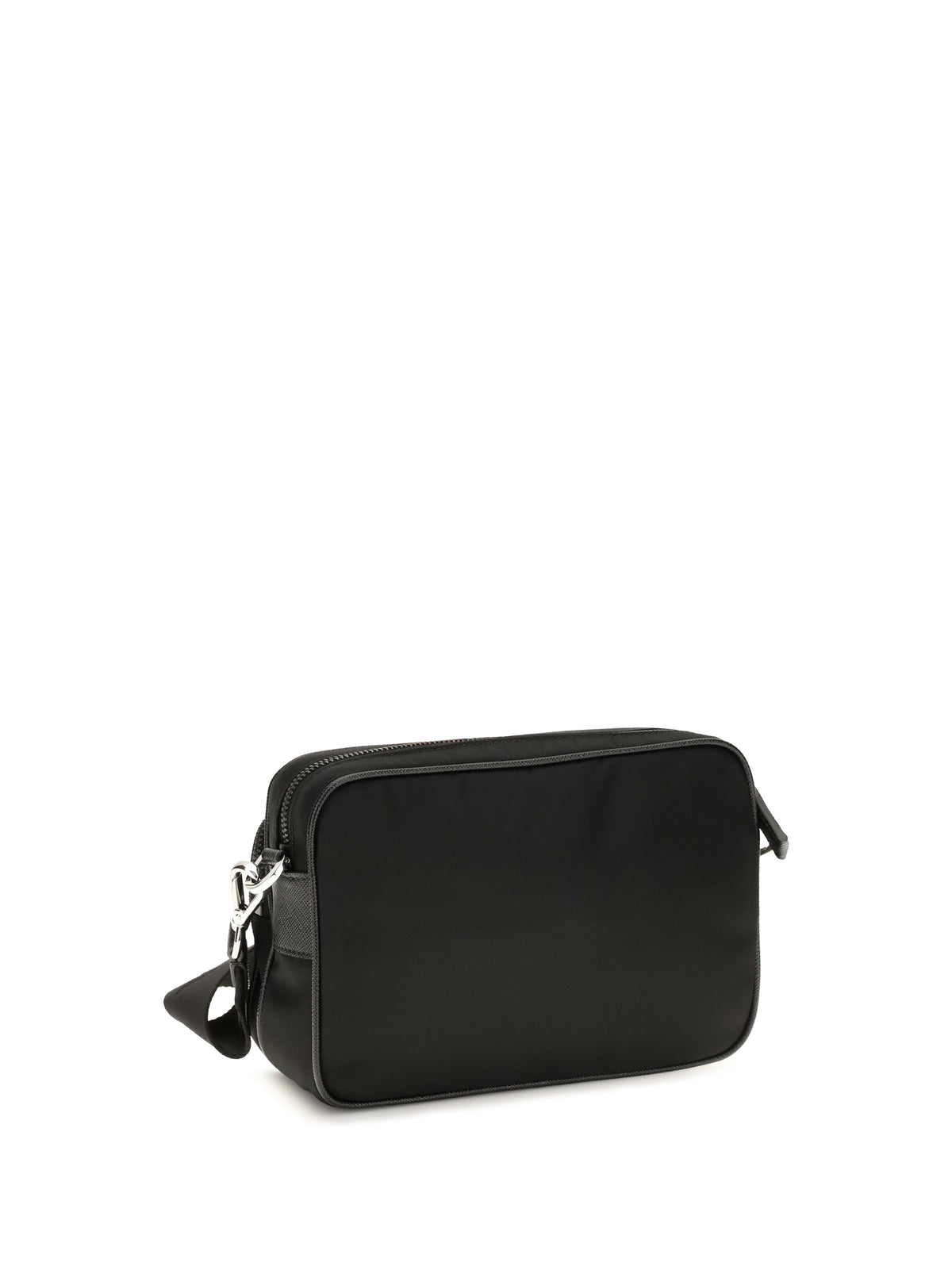Prada Re-Nylon and Saffiano leather Shoulder Bag - Black