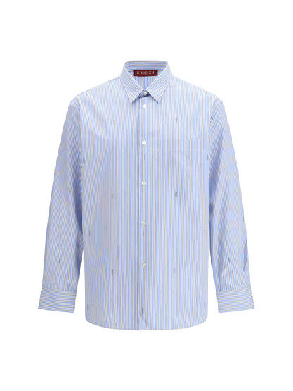 GUCCI Striped cotton poplin Shirt