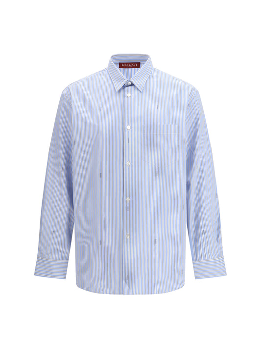 GUCCI Striped cotton poplin Shirt