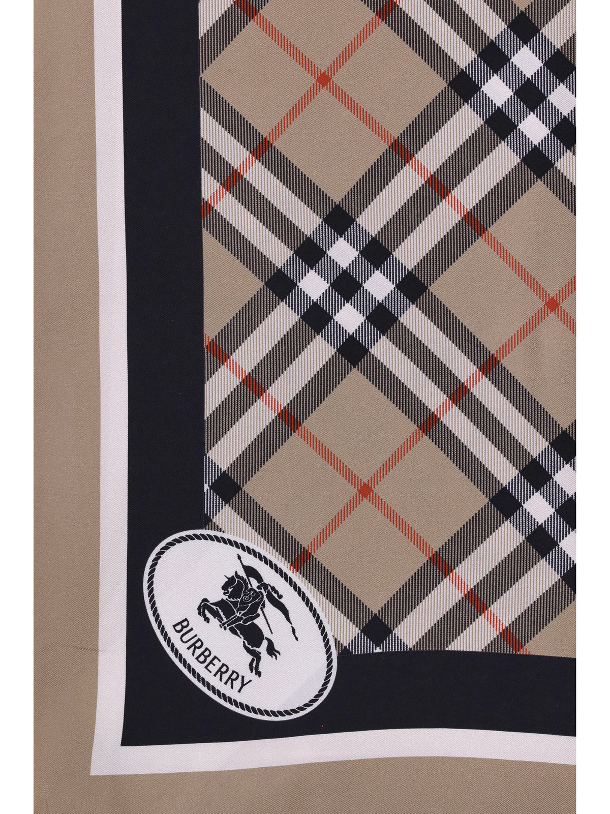 Burberry Silk Check Scarf - Sand