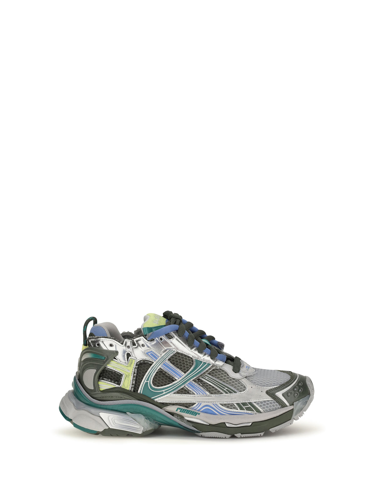 Balenciaga Runner Gradient Sneakers - Gry/Blue/Green/Yell