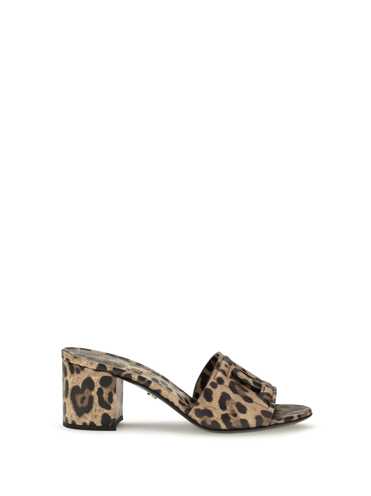 Dolce & Gabbana Leopard print leather Mules - Leo New