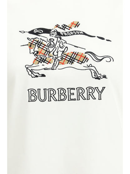 BURBERRY Cotton T-shirt with drawn EKD