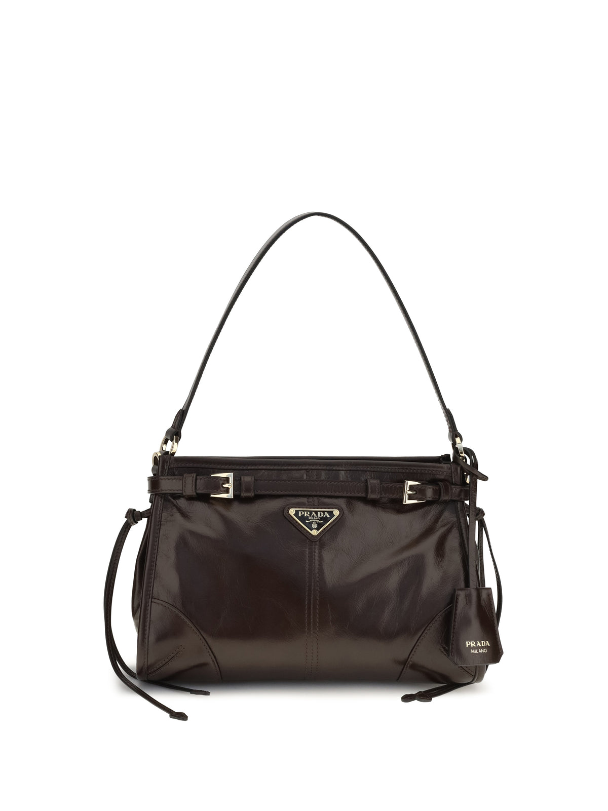 Prada Small Bonnie Handbag in leather - Moro N