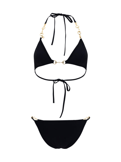 Gucci Stretch jersey Bikini with Horsebit - Black