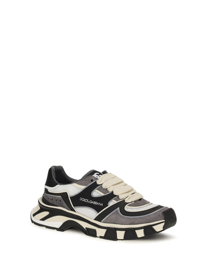 Dolce & Gabbana Sneakers with mesh details - White/Black