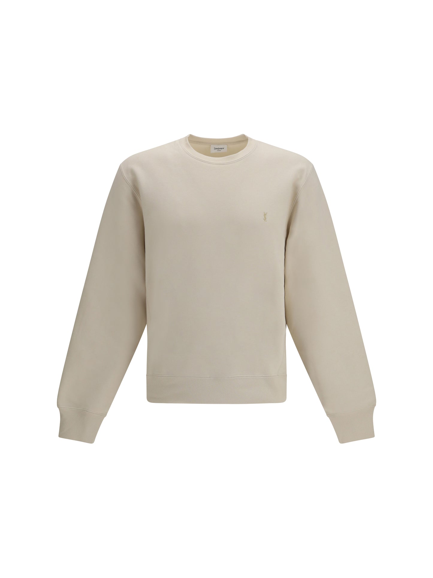 SAINT LAURENT Sweatshirt with embroidered Cassandre logo