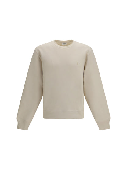 SAINT LAURENT Sweatshirt with embroidered Cassandre logo
