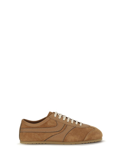 Dries Van Noten Suede Sneakers - Tan