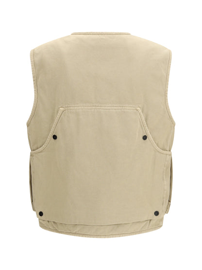 STONE ISLAND Oversized quilted Vest