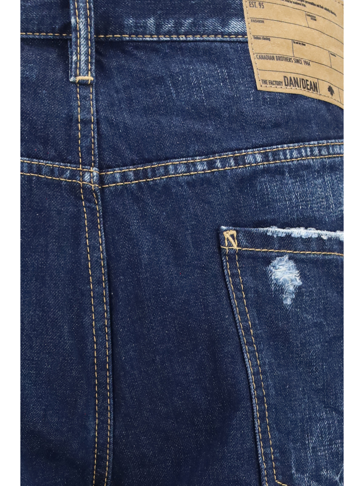 Dsquared2 Straight leg denim Jeans - Navy Blue