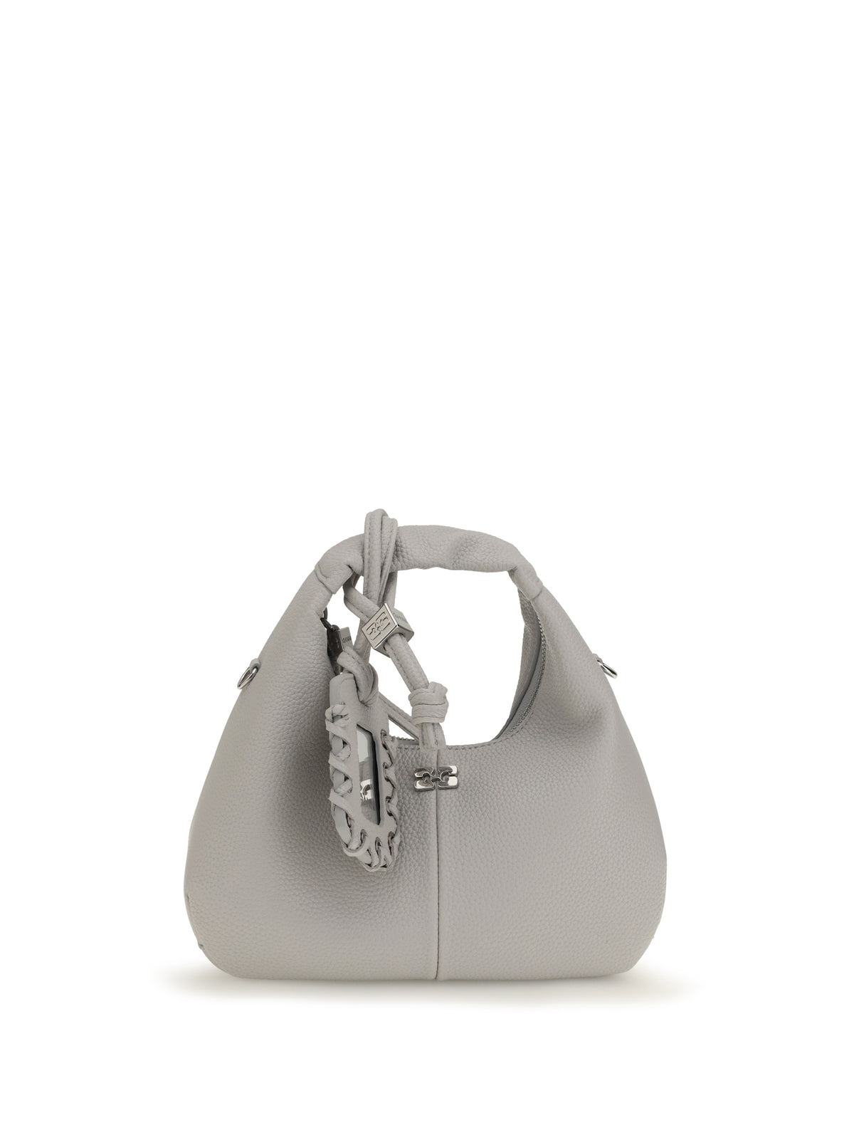 Ganni Mini Hobo Crossbody Bag - Quiet Gray