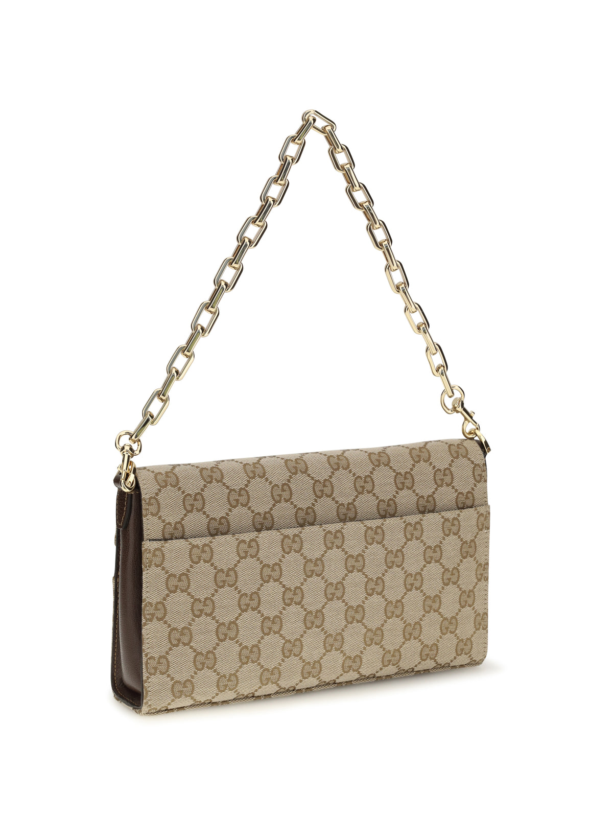 Gucci Medium Horsebit Ristretto Shoulder Bag - Vint.Sand/Dk Brown
