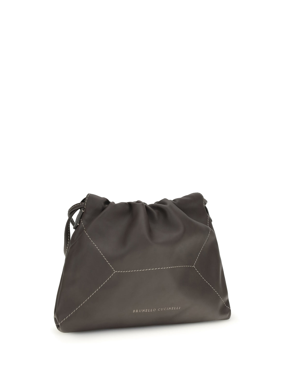 Brunello Cucinelli Leather Shoulder Bag - Testa Moro