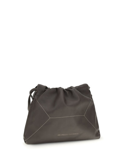 Brunello Cucinelli Leather Shoulder Bag - Testa Moro