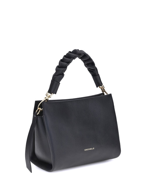 Coccinelle Boheme Handbag - Noir/Cognac