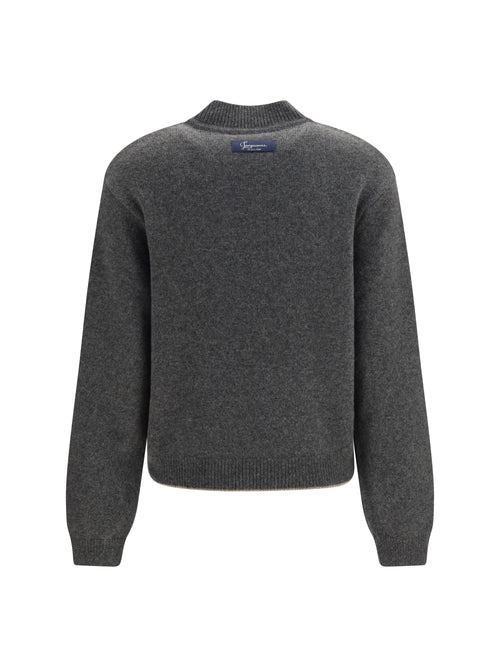 Jacquemus La Maille cashmere creweck Sweater - Grey